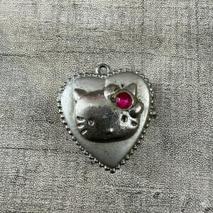 Vintage Hello Kitty Pendant Watch Raro Stainless Steel Needs Repair